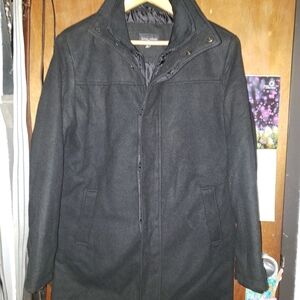 George Martin Mens Wool Top Coat Smal New With Tags - BUY ONE ITEM CHOOSE 1 FREE